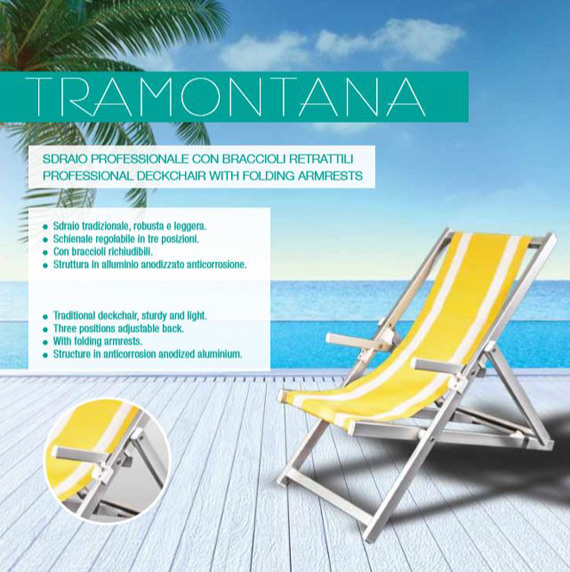 Lettino Tramontana - Collezione Mare